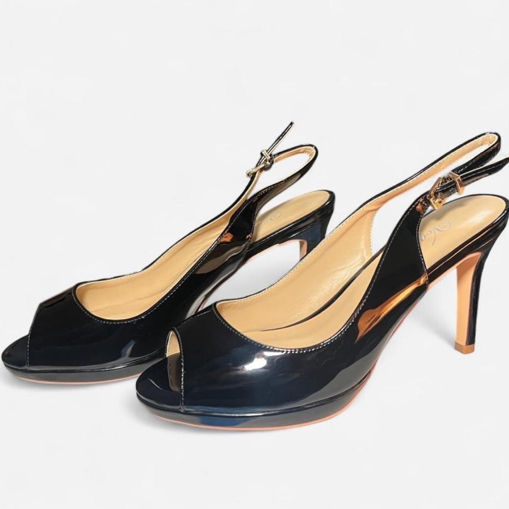 Elegant Black Slingback Heels